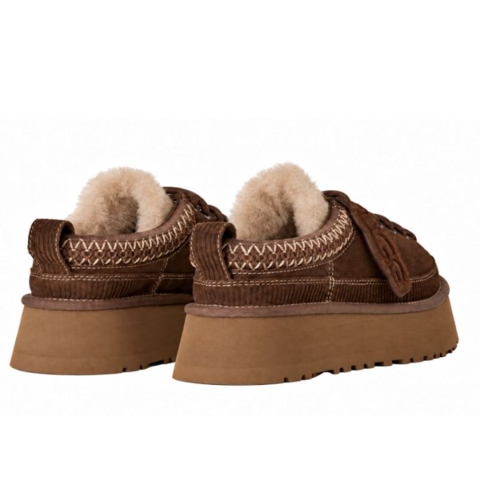 UGG Heritage Lace-Up Slipper Burnt Cedar
