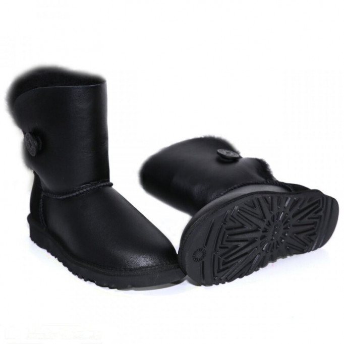 UGG Bailey Button Metallic Black