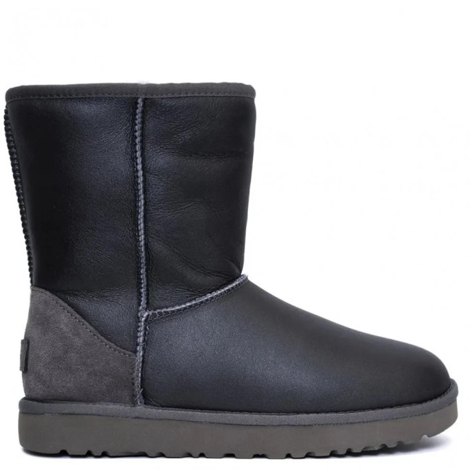 UGG Classic Short Metallic Grey