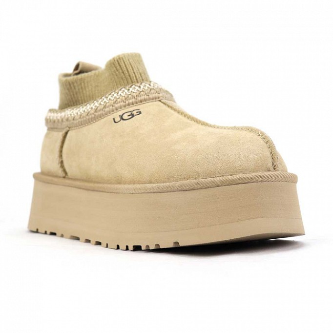 UGG Tazz Knit Platform Mustard Seed