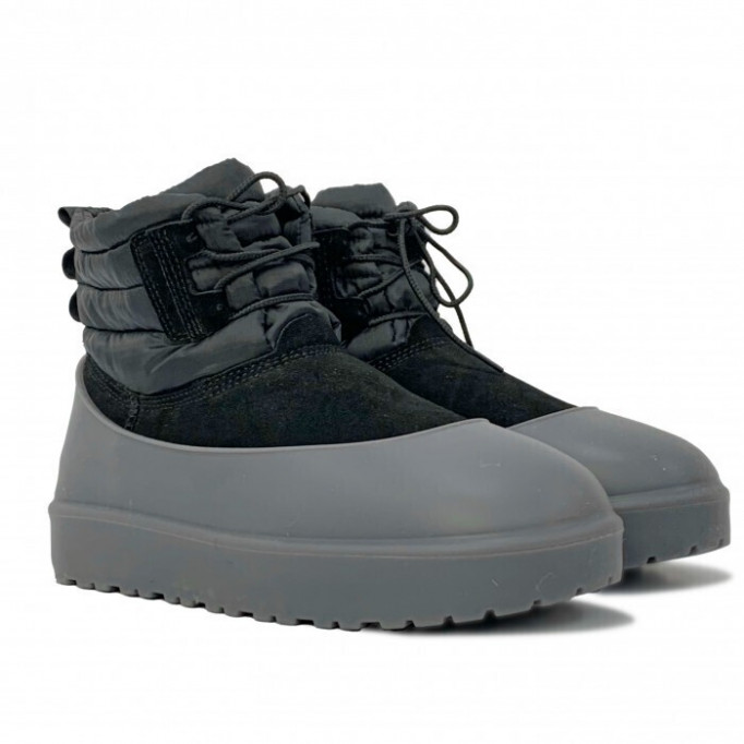 UGG Mens Classic Mini Lace-Up Weather - Black