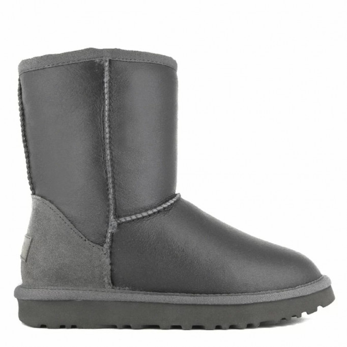 UGG Mens Classic Short Metallic Grey