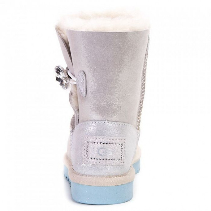 UGG Kids Bailey Button I Do White