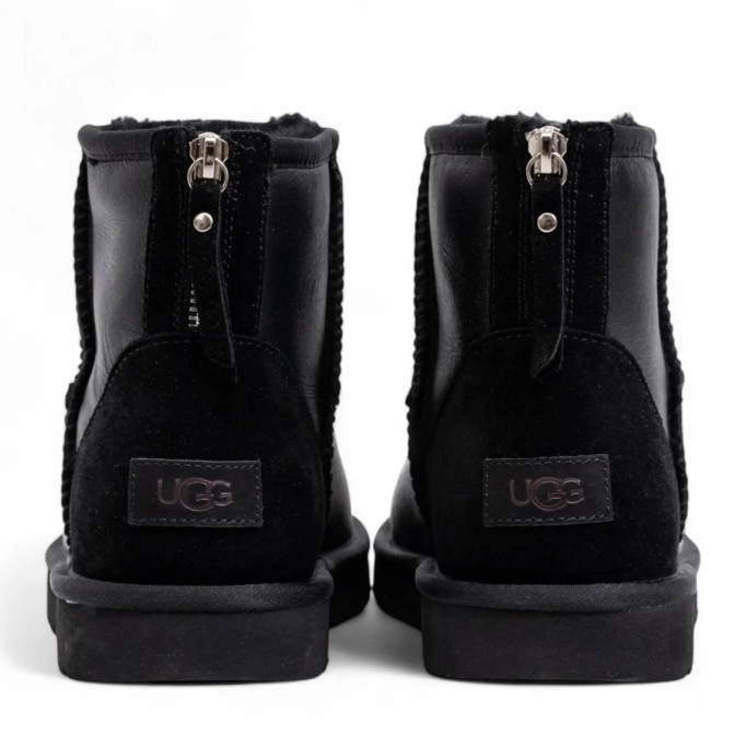 UGG Mens Classic Mini Zip Metallic Black