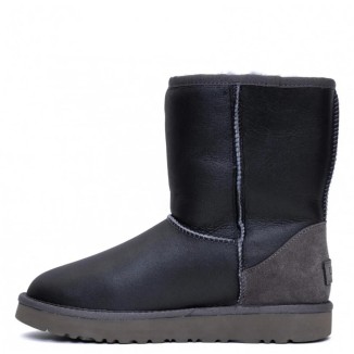 UGG Classic Short Metallic Grey