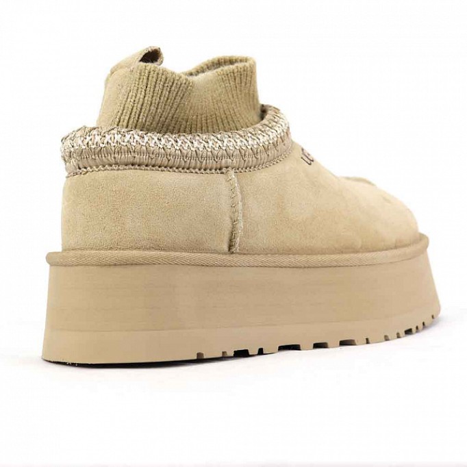 UGG Tazz Knit Platform Mustard Seed