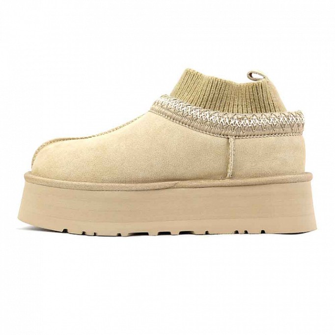 UGG Tazz Knit Platform Mustard Seed
