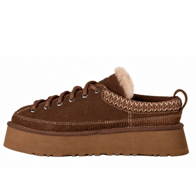 UGG Heritage Lace-Up Slipper Burnt Cedar