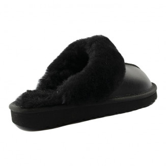 UGG Mens Slippers Scufette Metallic Black