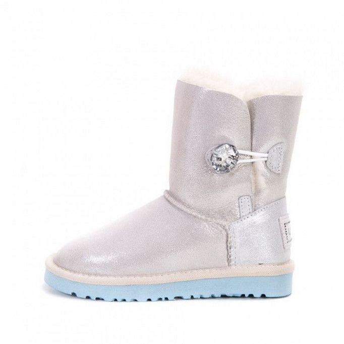 UGG Kids Bailey Button I Do White