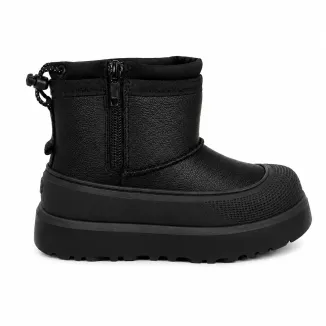 UGG Kids Mini Weather Hybrid Black Leather UGG Kids Mini Weather Hybrid Black Leather
