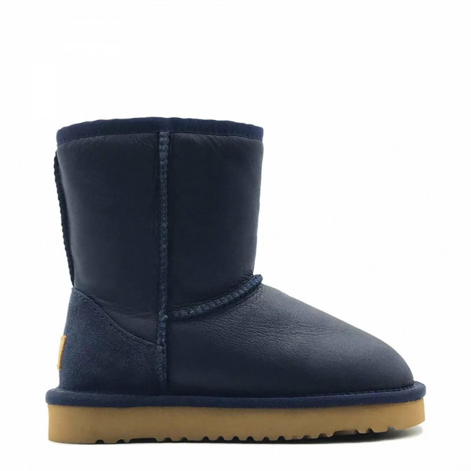 UGG Kids Classic Short Metallic Navy