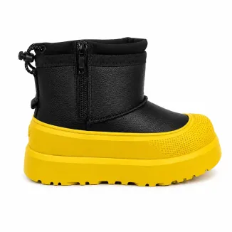 UGG Kids Mini Weather Hybrid Black Leather Summer UGG Kids Mini Weather Hybrid Black Leather Summer