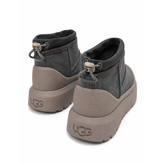 UGG Mens Ultra Mini Hybrid Cobble Grey