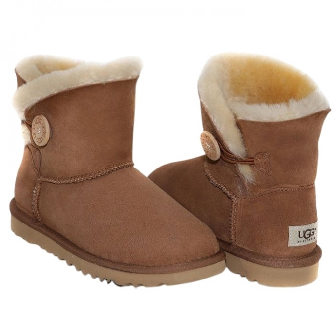 UGG Mini Bailey Button II Chestnut