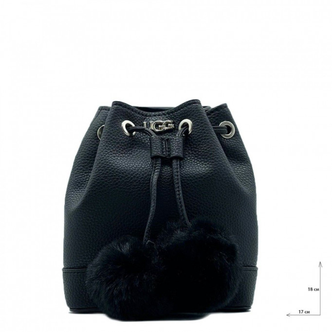 UGG Aaliyah Bucket Crossbody Pom Black