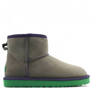 UGG Classic Mini II Grey-Aqua