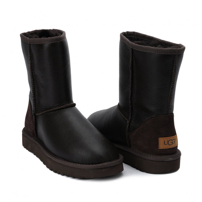 UGG Classic Short Metallic Chocolate