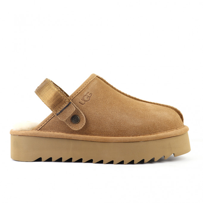 UGG Goldenstar Clog Platform Chestnut