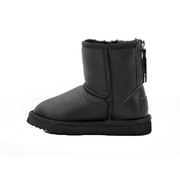 UGG Kids Zip Metallic Black