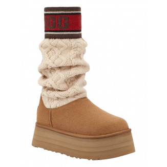 UGG Classic Sweater Letter Chestnut