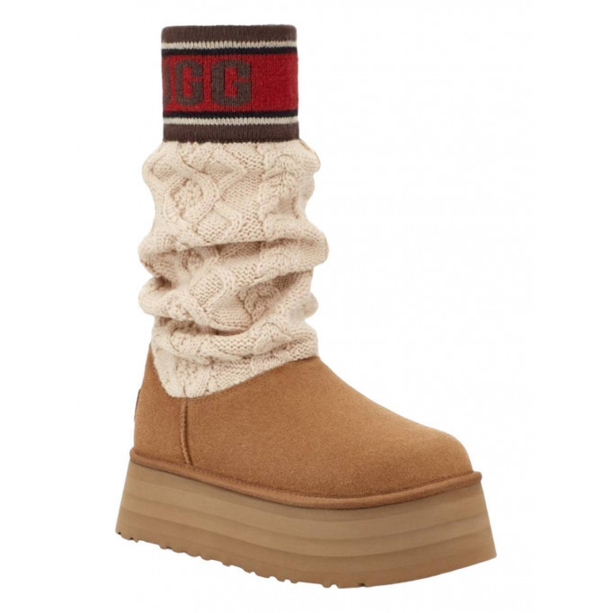 UGG Classic Sweater Letter Chestnut