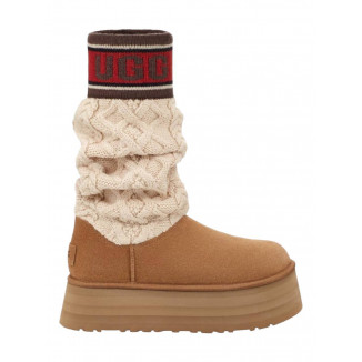 UGG Classic Sweater Letter Chestnut