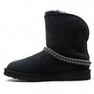 UGG Classic Short Cresent Black