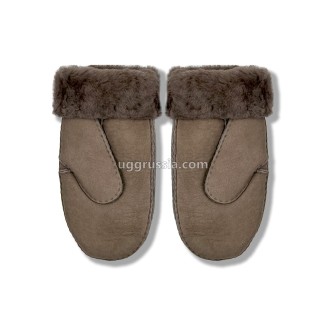 UGG Варежки Замшевые Женские Серые