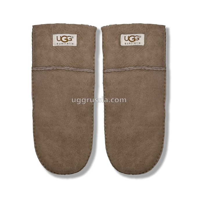UGG Варежки Замшевые Женские Серые