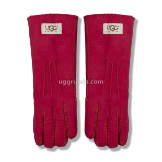 UGG Перчатки Замшевые Женские Розовые