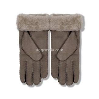 UGG Перчатки Замшевые Мужские Серые