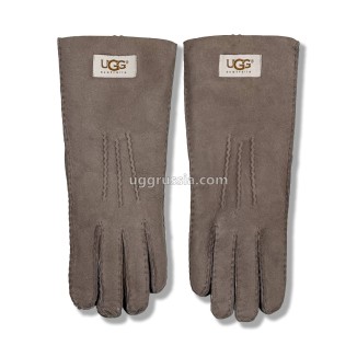 UGG Перчатки Замшевые Мужские Серые