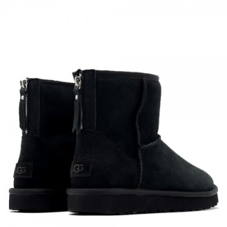 UGG Classic Mini Zip II Black (без камней) UGG Classic Mini Zip II Black (без камней)
