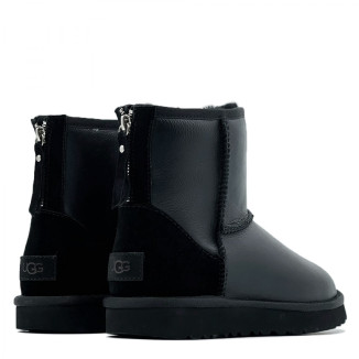 UGG Classic Mini Zip Metallic Black (без камней) UGG Classic Mini Zip Metallic Black (без камней)