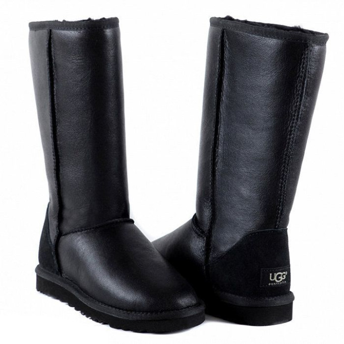 UGG Classic Tall Metallic Black