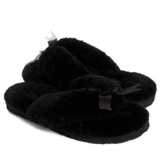 UGG Fluff Flip Flop II Black
