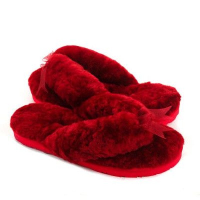 UGG Fluff Flip Flop II Bordo