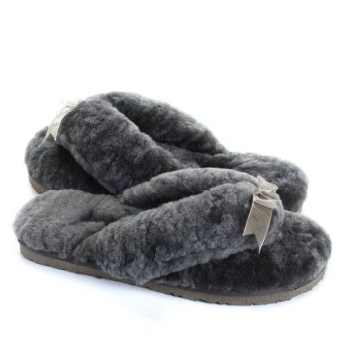 UGG Fluff Flip Flop II Grey