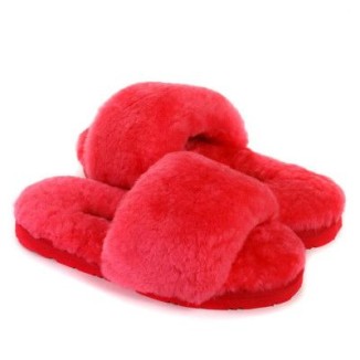 UGG Fluff Slide Slippers Watermelonred