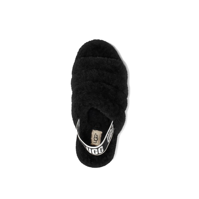 UGG Fluff Yeah Slide-Black