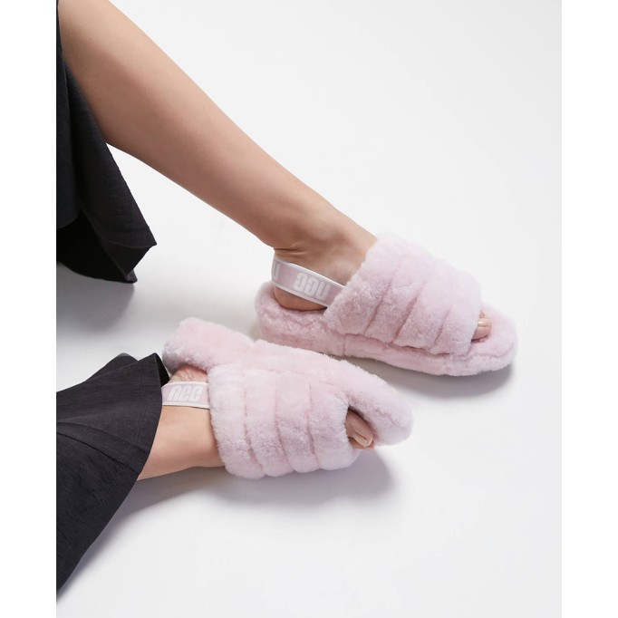 UGG Fluff Yeah Slide-Pink