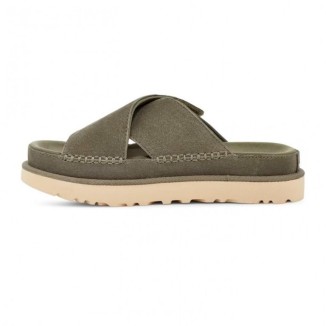 UGG Goldenstar Cross Slide - Moss Green