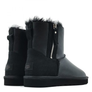 UGG Mens Classic Mini Double Zip Metallic Black