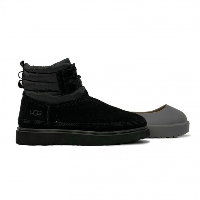UGG Mens Classic Mini Lace-Up - Black