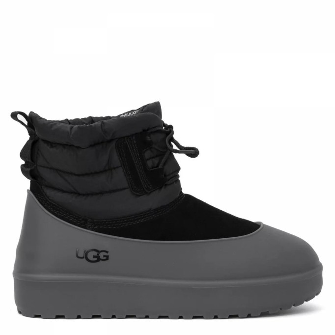 UGG Mens Classic Mini Lace-Up - Black