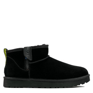 UGG Mens Classic Ultra Mini Zip Boot Black/Pearfect UGG Mens Classic Ultra Mini Zip Boot Black/Pearfect