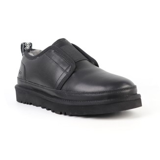 UGG Mens Slippers Flex Leather Black