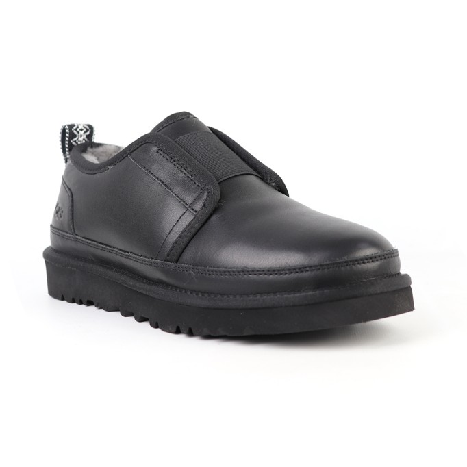 UGG Mens Slippers Flex Leather Black