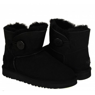 UGG Mini Bailey Button II Black